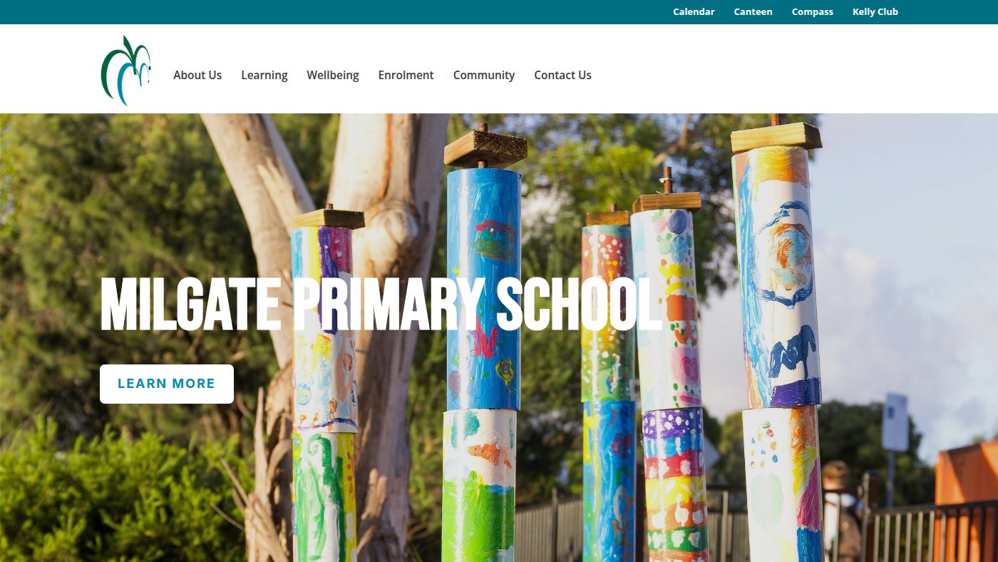 The home page of milgateps.vic.edu.au