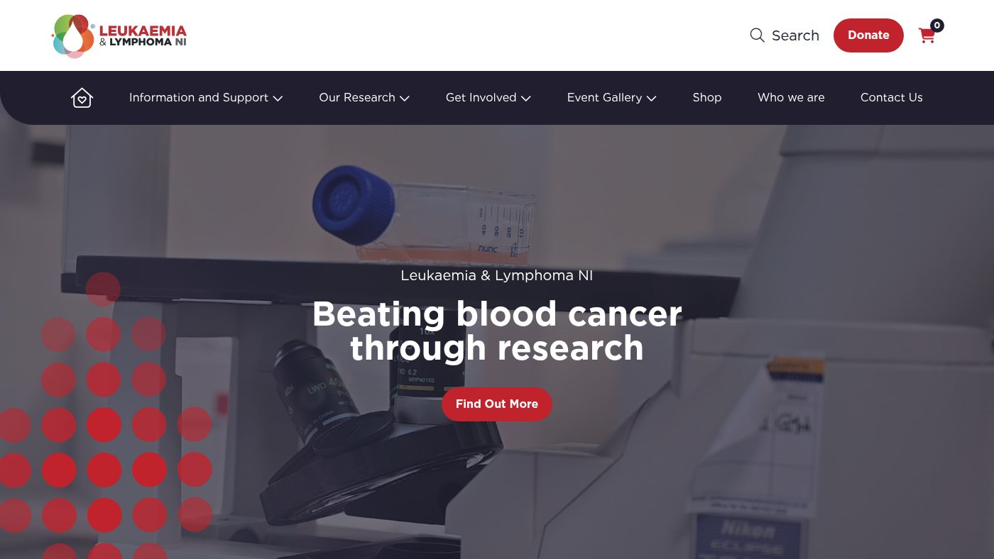 The home page of llni.co.uk