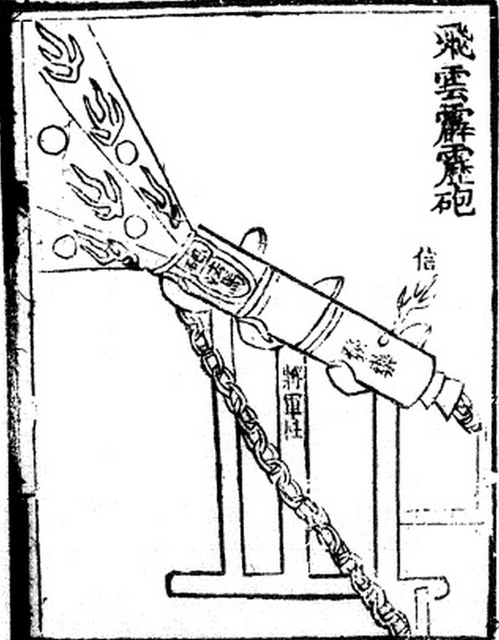 Un canon tiré du Huolongjing, compilé par Jiao Yu et Liu Ji avant 1375