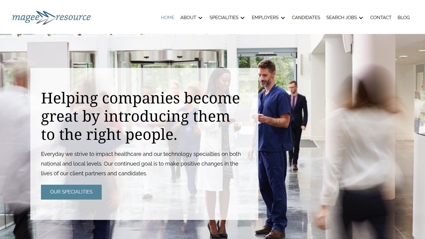 The home page of mageeresource.com
