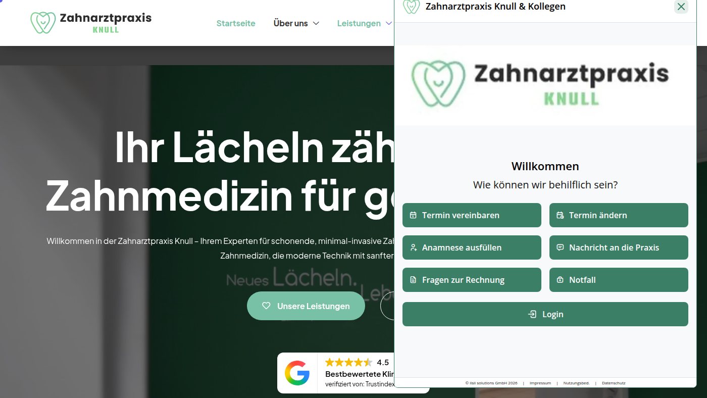 The home page of zahnarztpraxis-knull.de