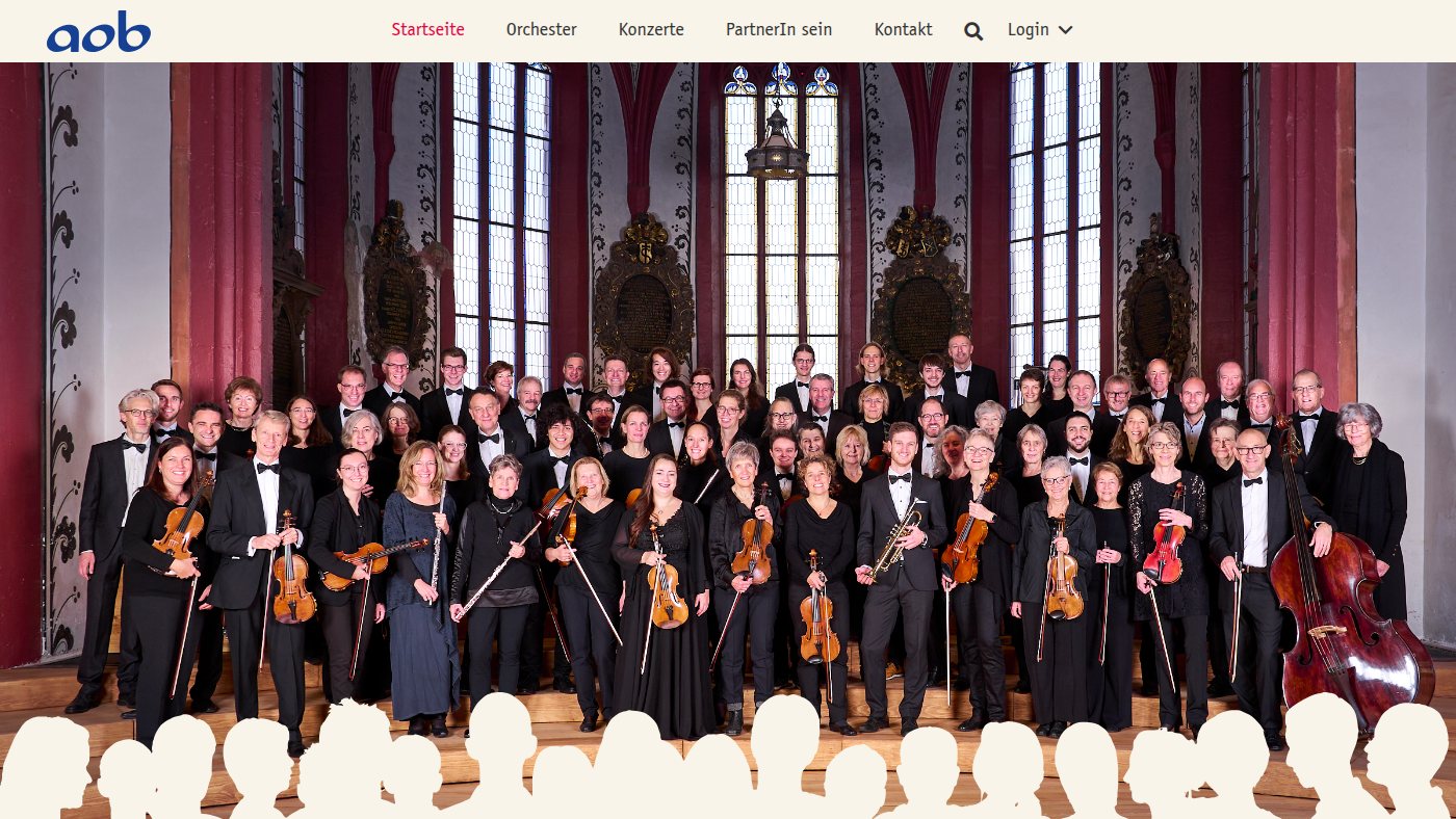 The home page of aob.ch