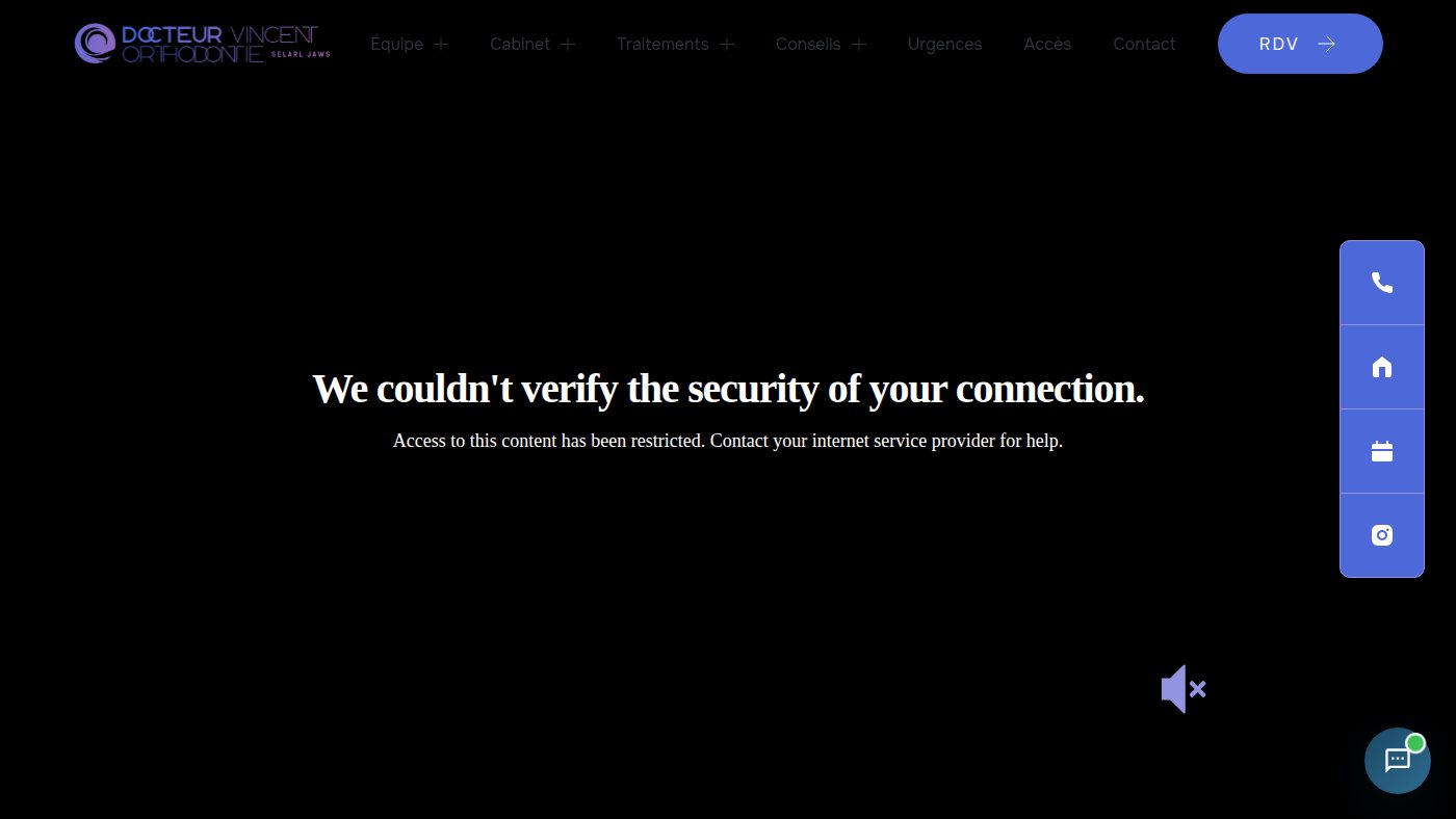 The home page of dr-vincent-stephane.fr
