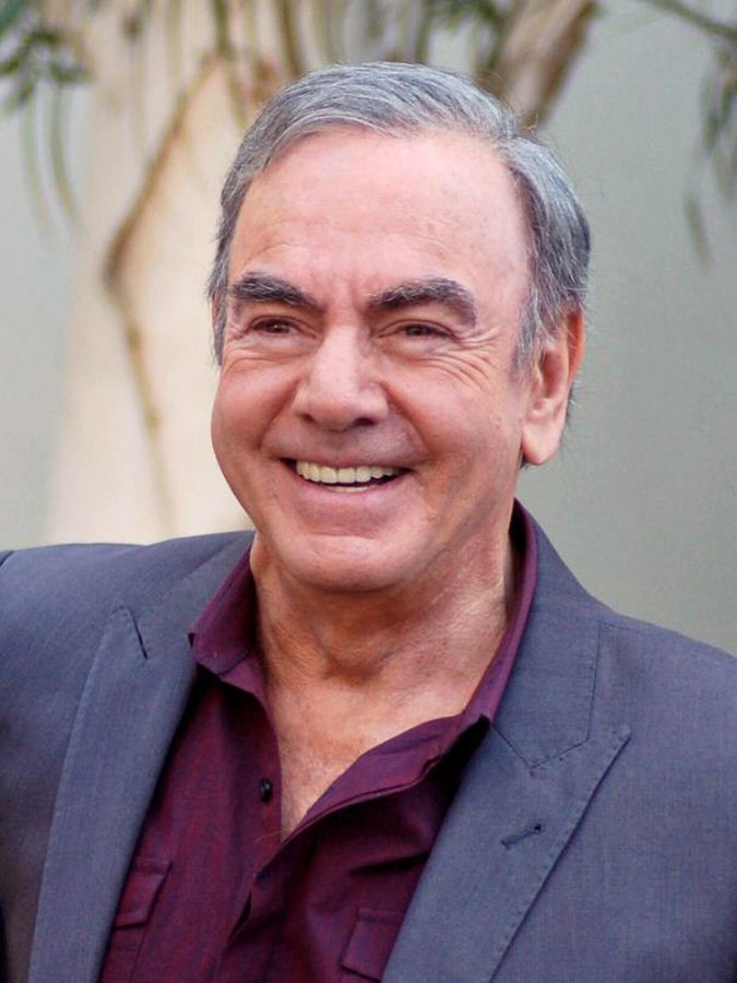 Neil Diamond przy Hollywood Walk of Fame, sierpień 2012, z wyregulowanymi poziomami i przycięciem