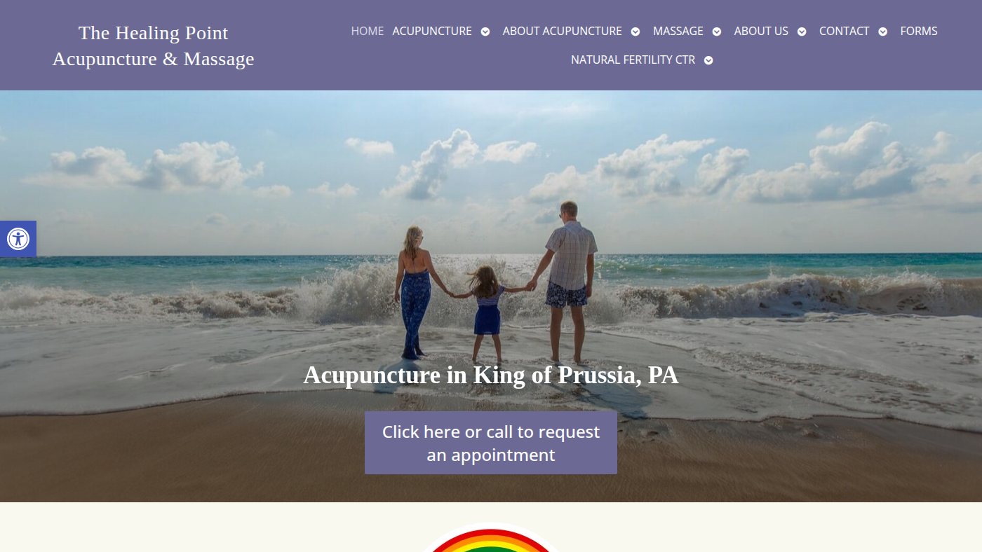 The home page of healingpointonline.com