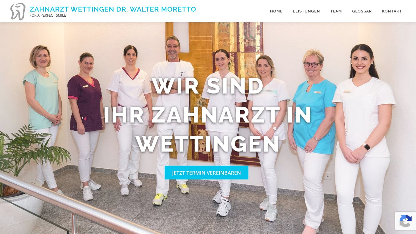 The home page of waltermoretto.ch