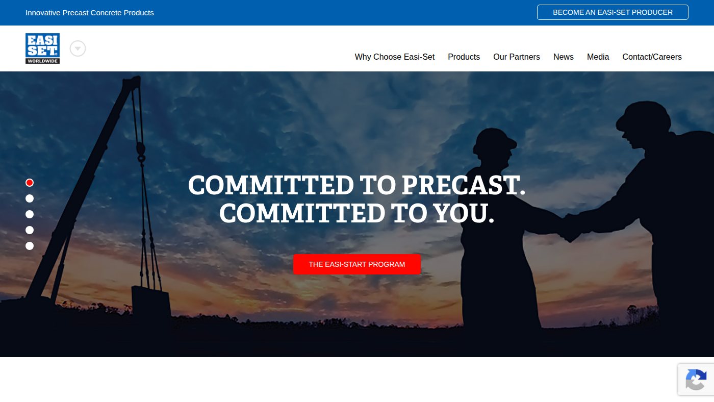 The home page of easiset.com
