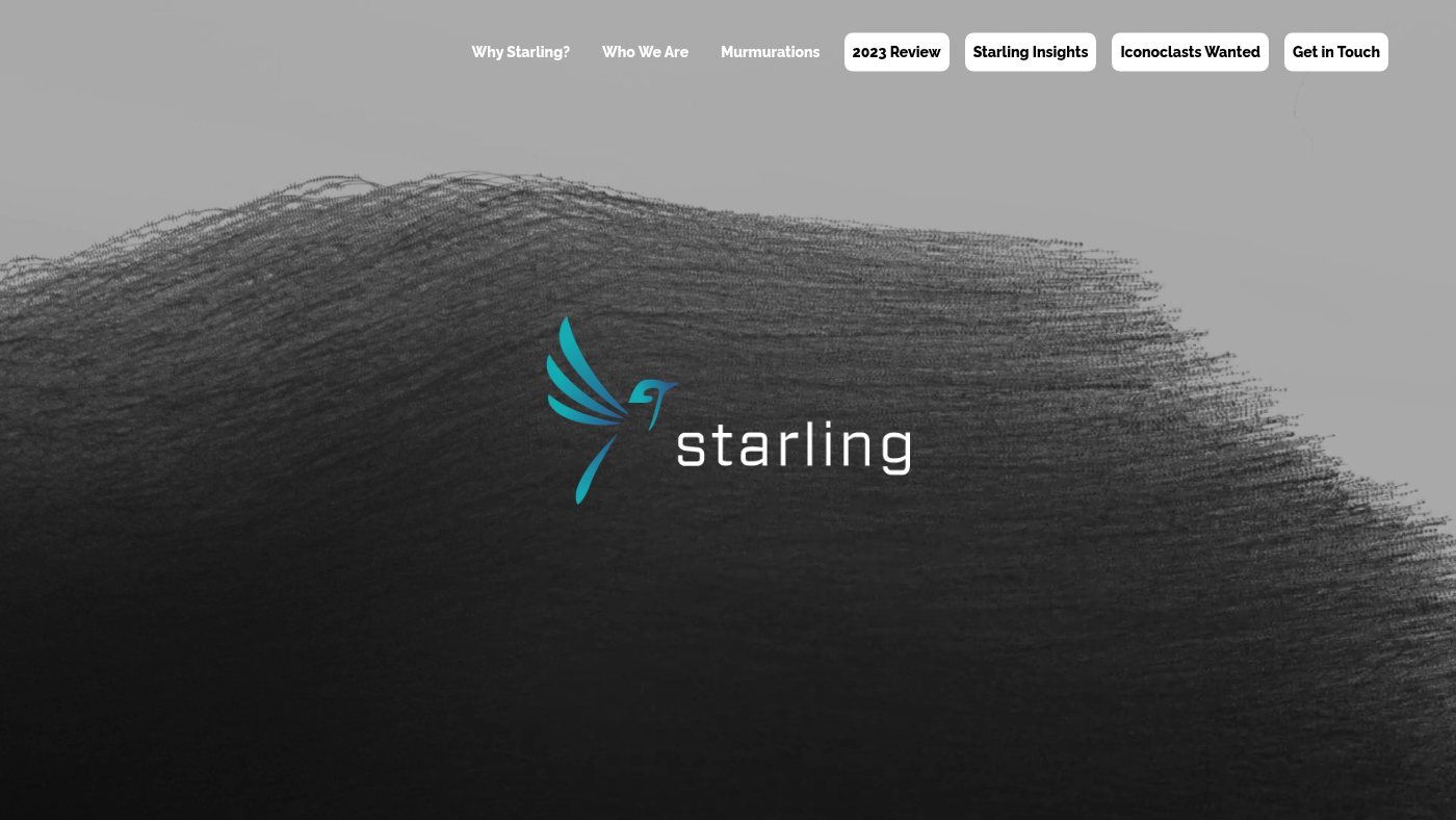 The home page of starlingtrust.com