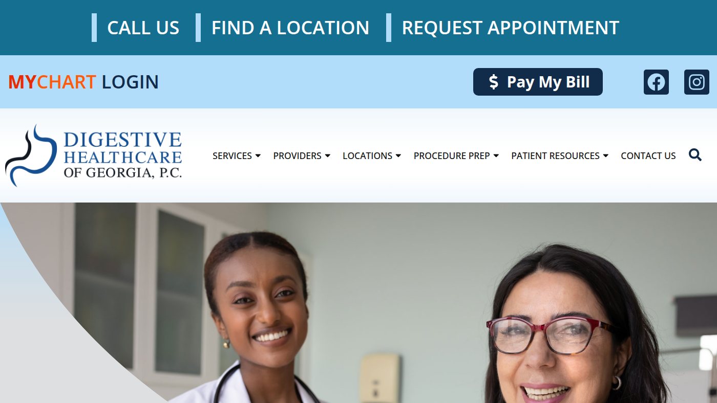 The home page of digestivehealthcare.net