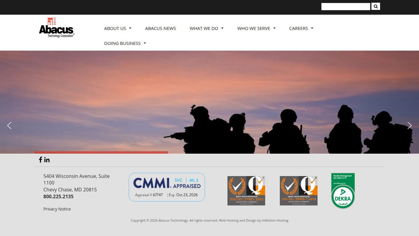 The home page of abacustech.com