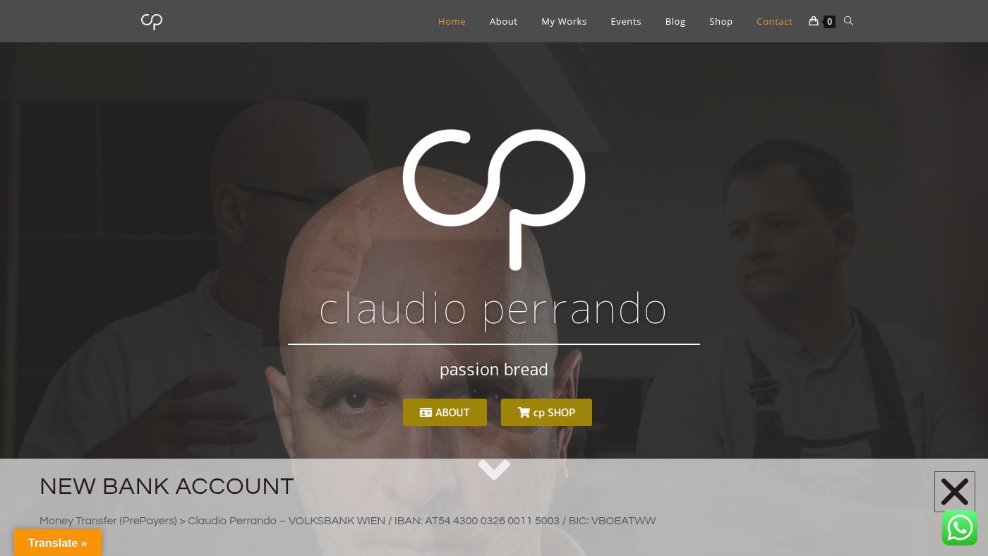 The home page of claudio-perrando.com