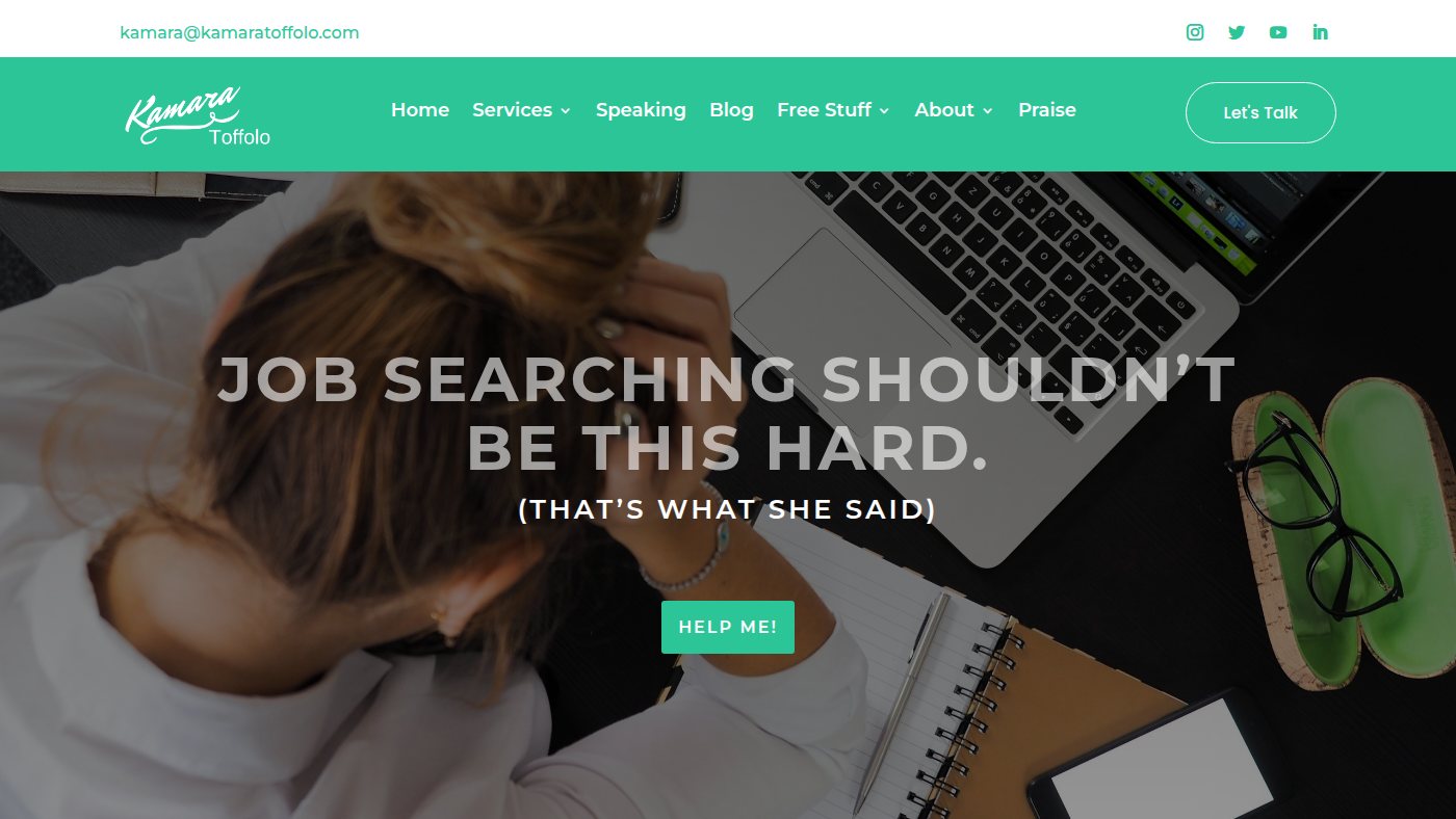 The home page of kamaratoffolo.com