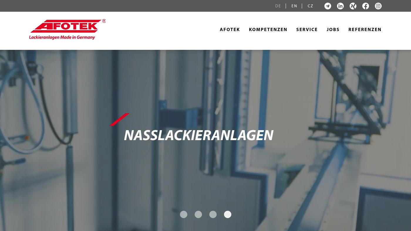 The home page of afotek.de