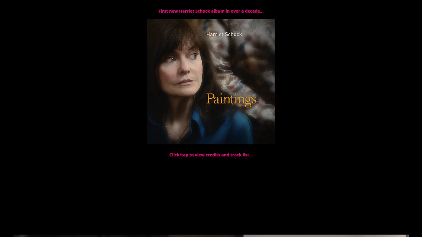 The home page of harrietschock.com