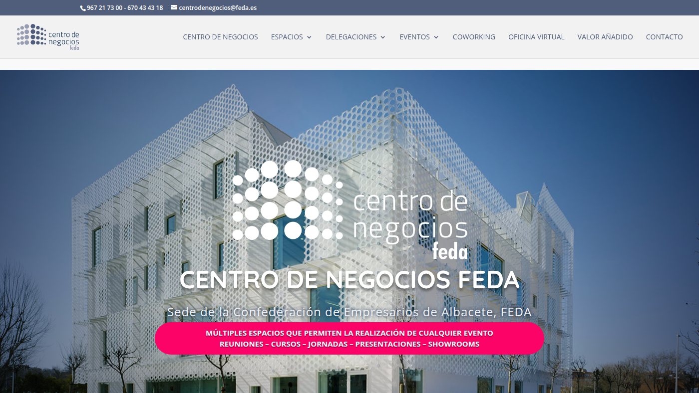 The home page of centrodenegociosfeda.com