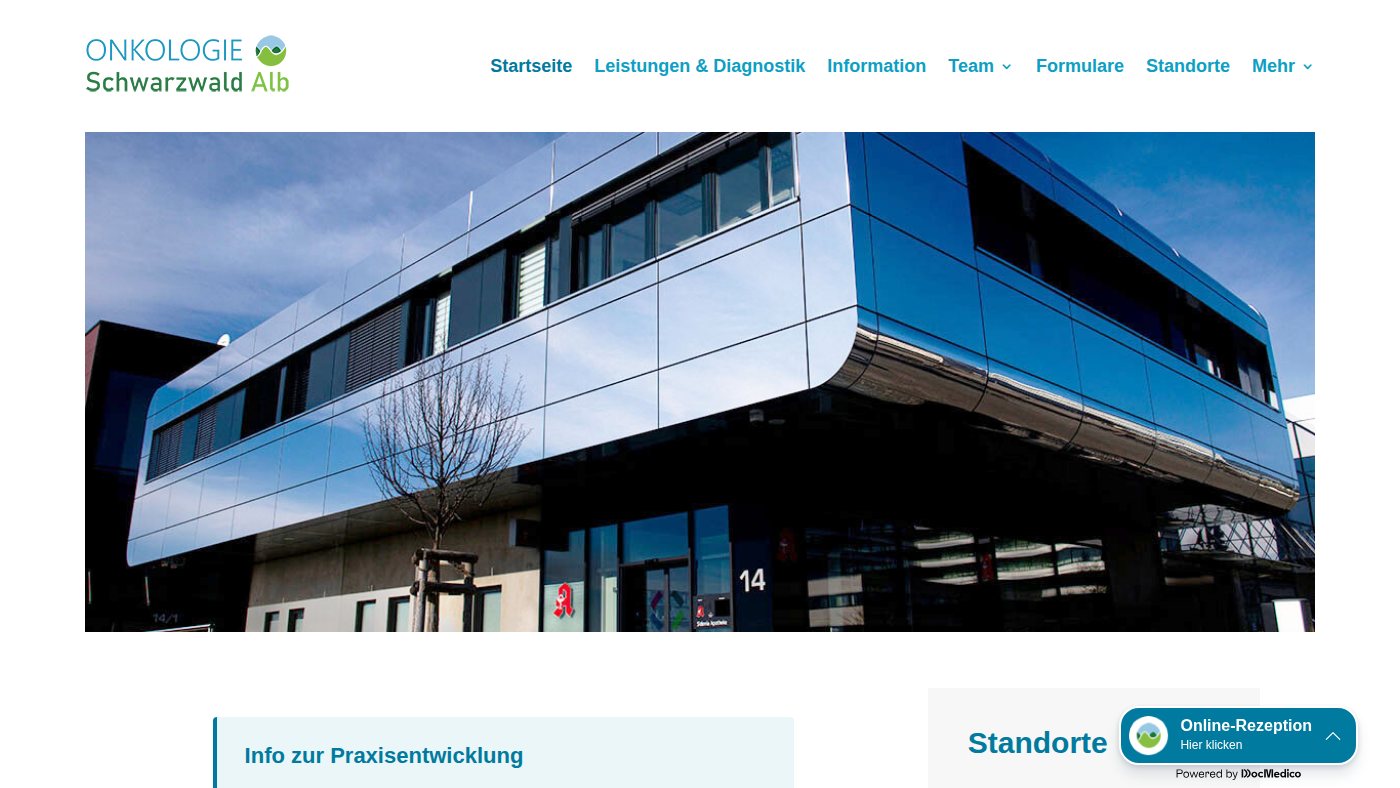 The home page of onkologie-villingen.de