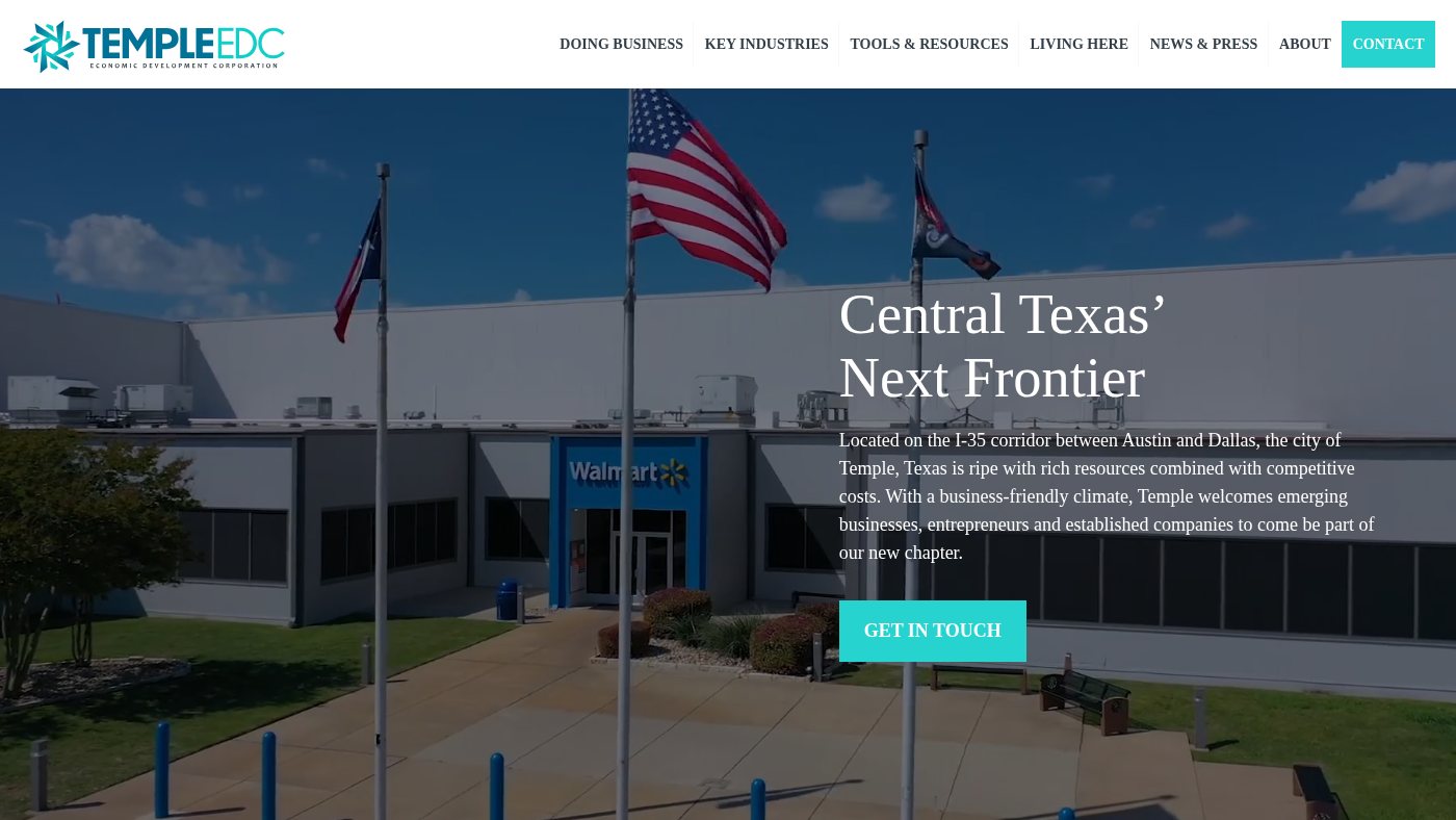 The home page of templeedc.com