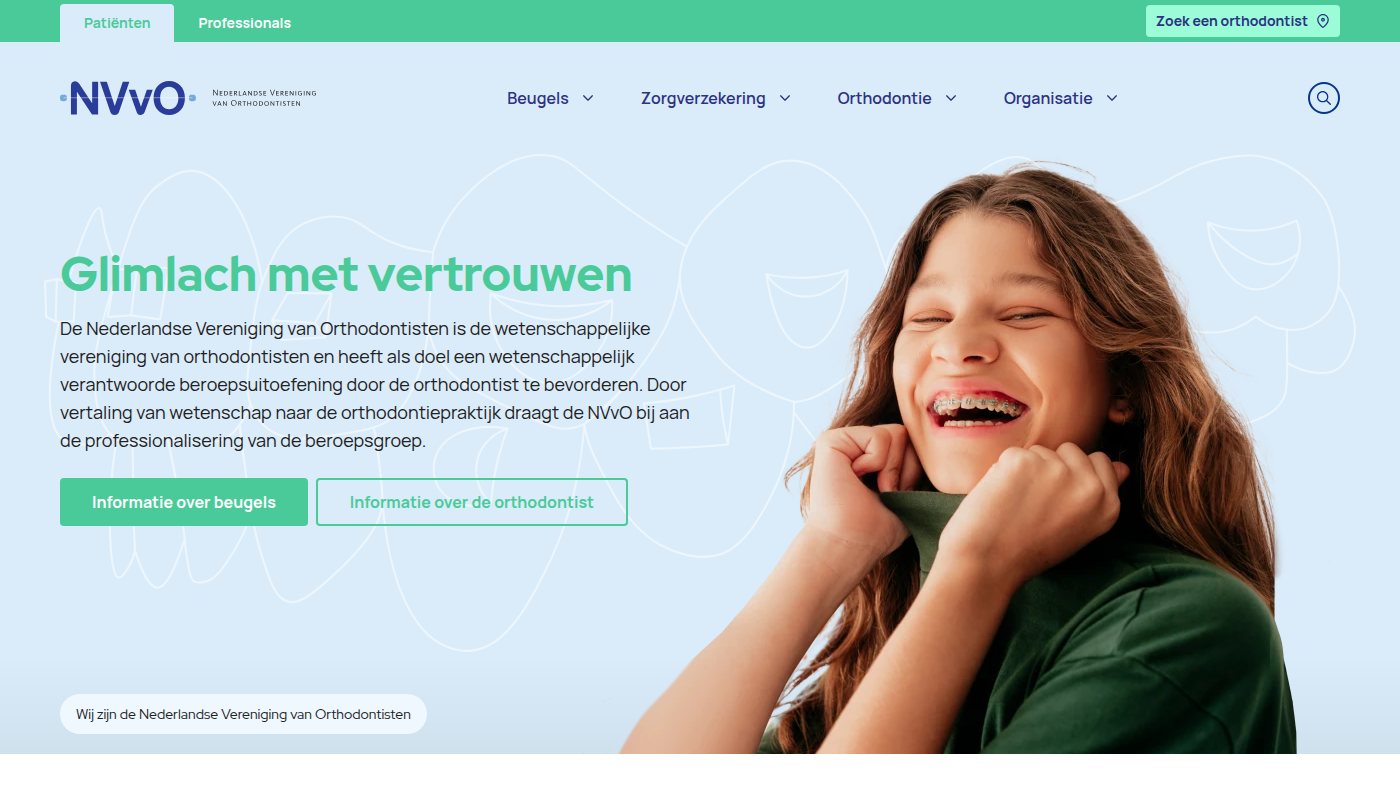The home page of orthodontist.nl