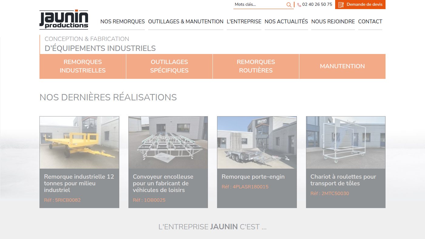 The home page of jaunin.com