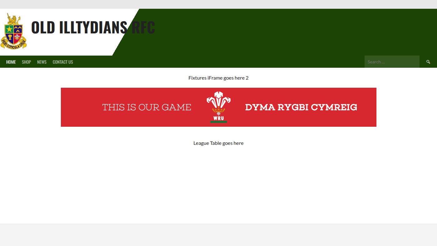 The home page of oldilltydians.rfc.wales