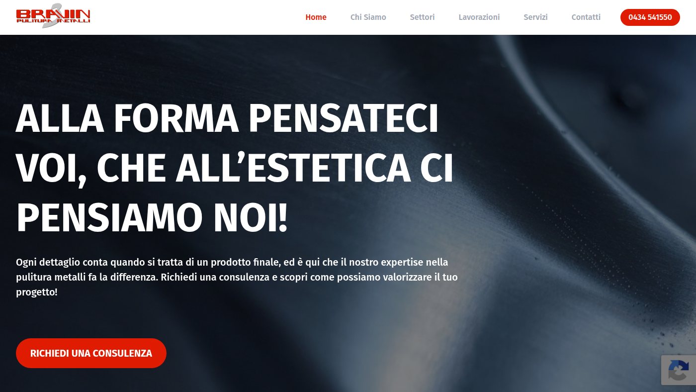 The home page of bravin.it