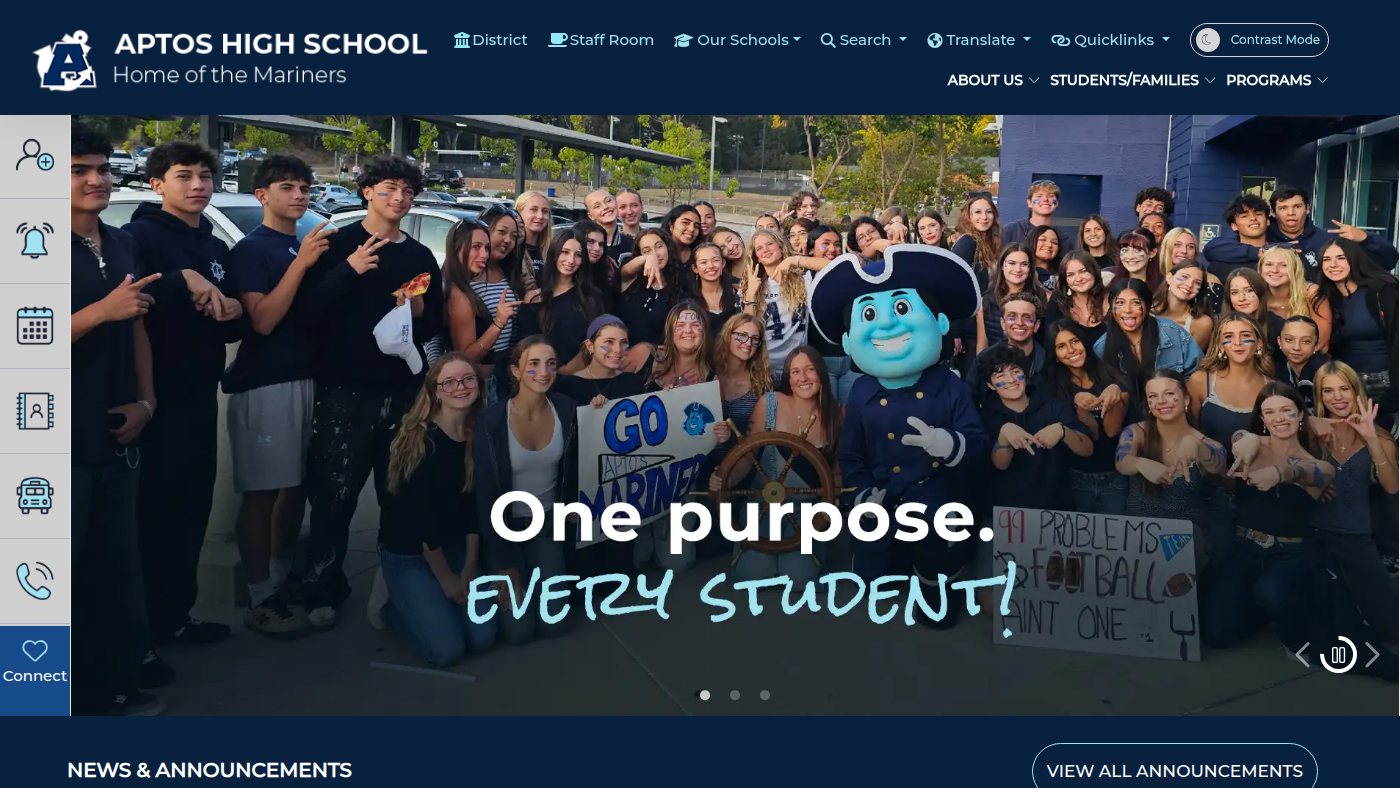 The home page of aptoshs.net