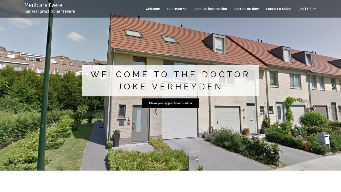 The home page of drjokeverheyden.be