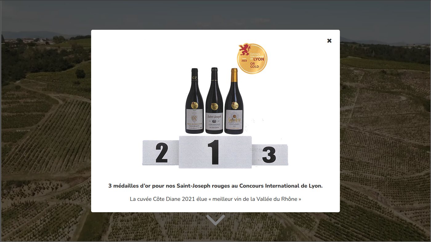 The home page of cave-saint-desirat.com