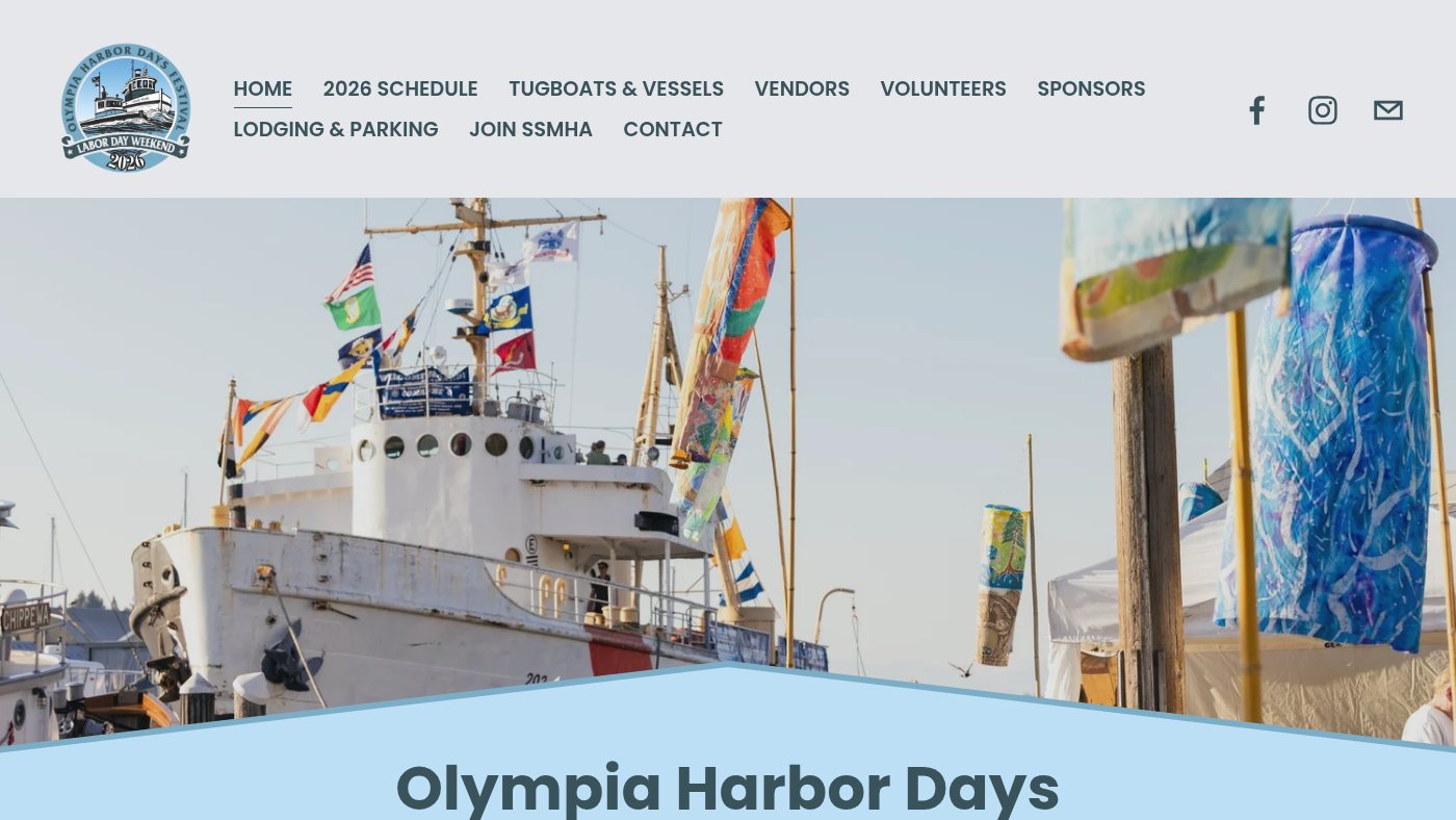 The home page of harbordays.com