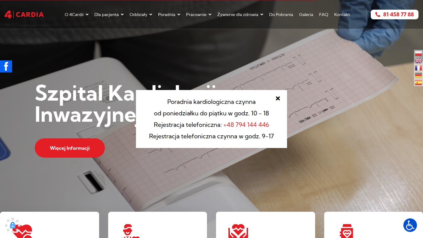 The home page of 4cardia.pl