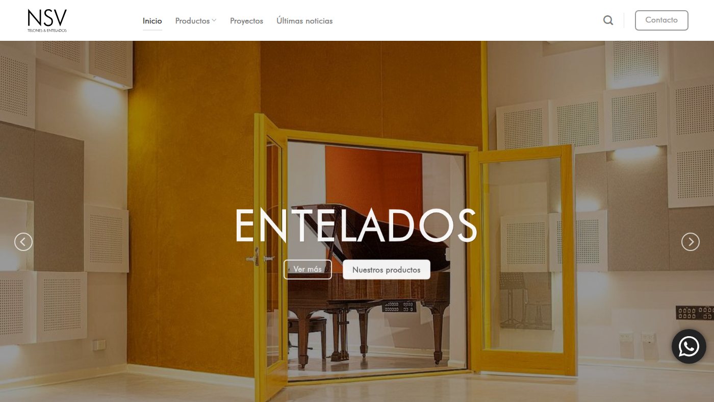 The home page of nsv-decoraciones.com.ar