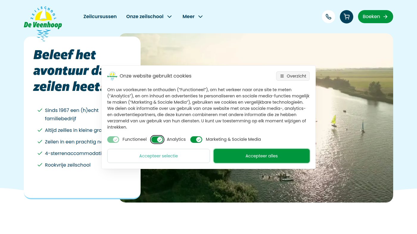 The home page of zeilschoolfriesland.nl
