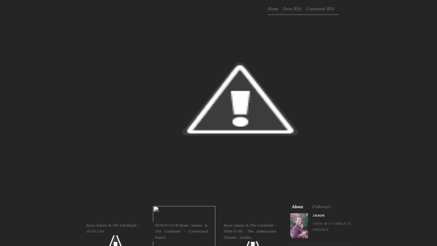 The home page of ryanadamsblood.blogspot.com