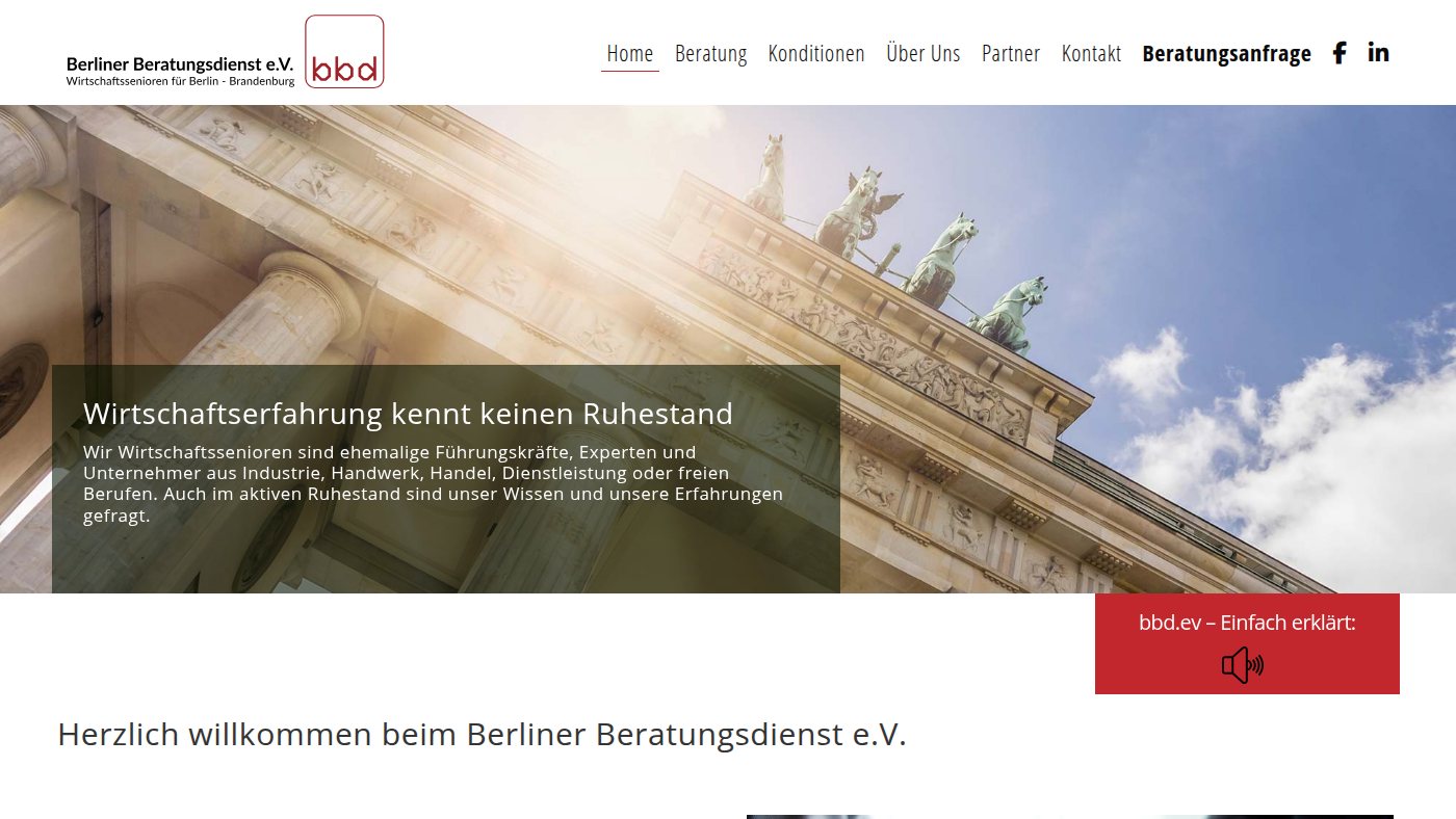 The home page of bbdev.de