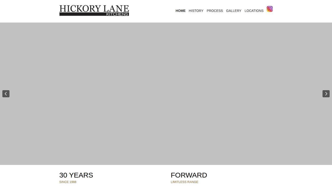 The home page of hickorylanekitchens.com