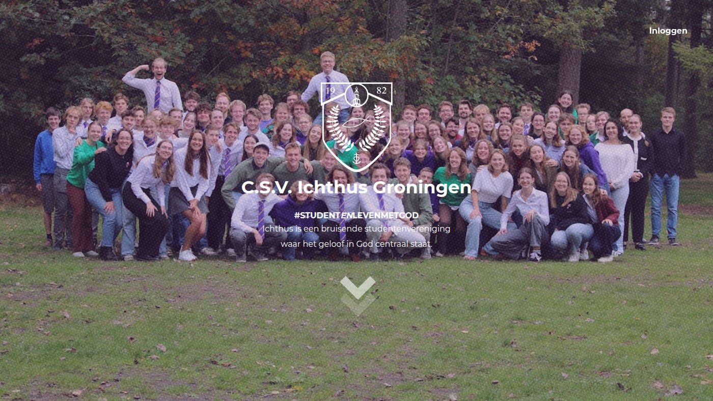 The home page of icht.nl