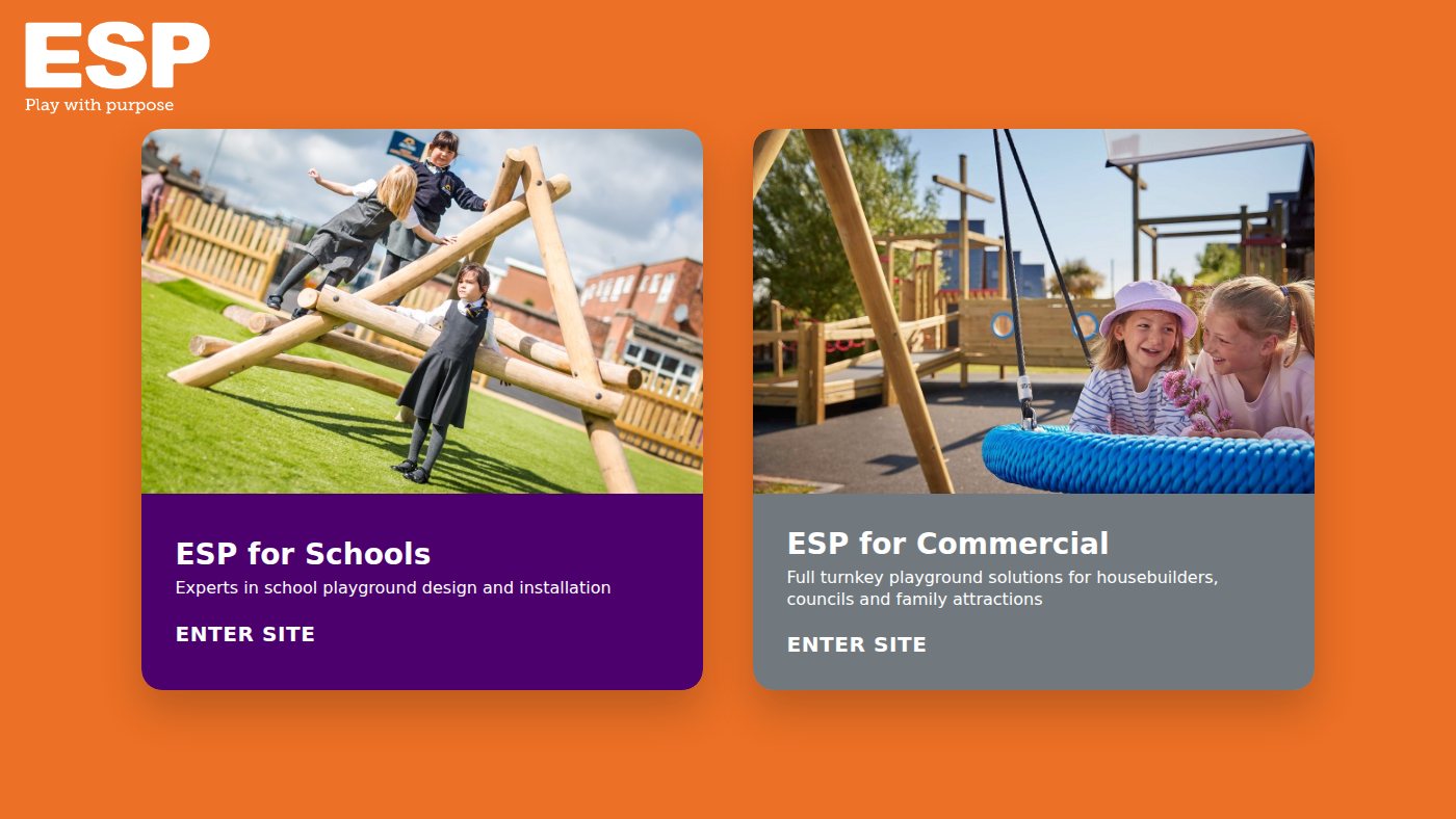 The home page of espplay.co.uk