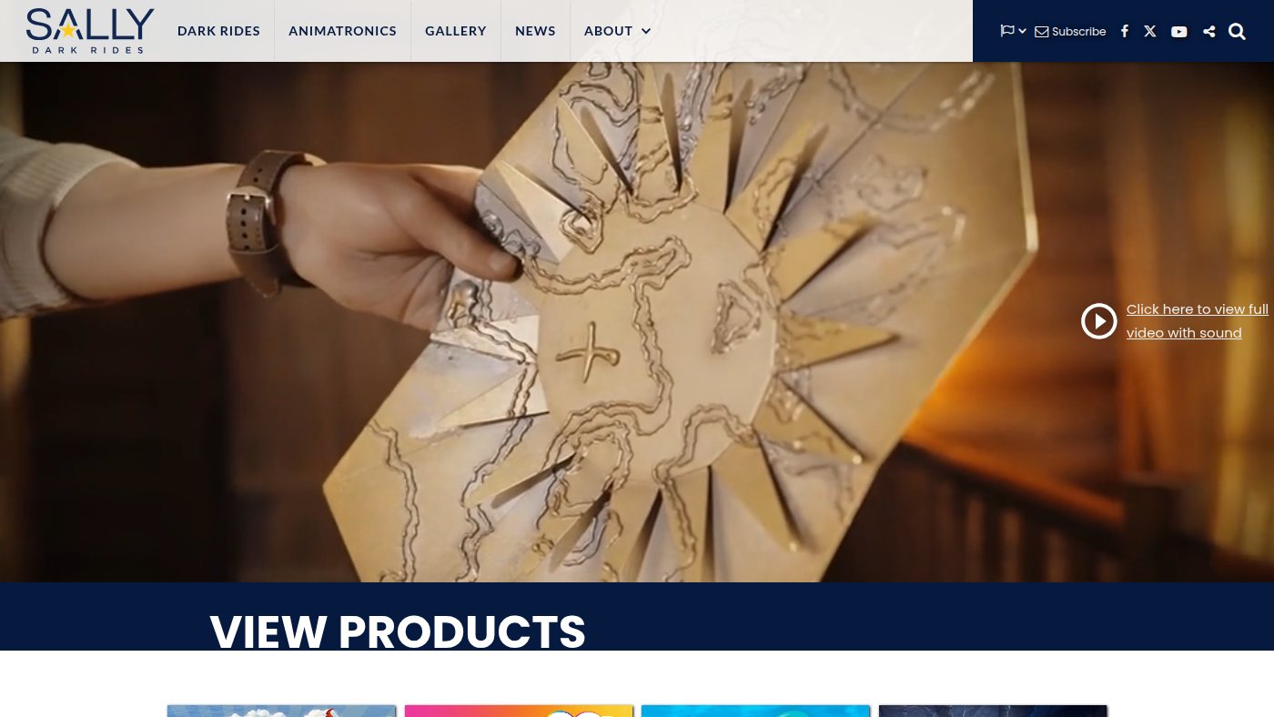 The home page of sallydarkrides.com