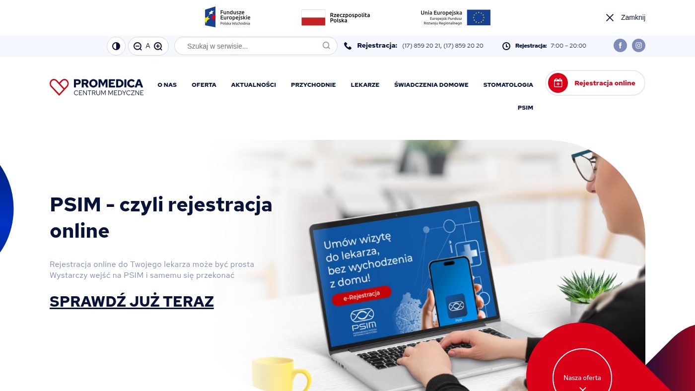 The home page of promedica.net