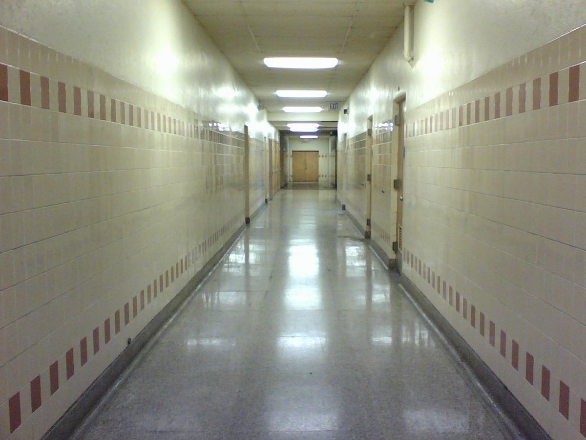The Backrooms have been associated with an internet aesthetic known as liminal spaces, which include images of eerie and uninhabited spaces, such as the empty hallway shown above.