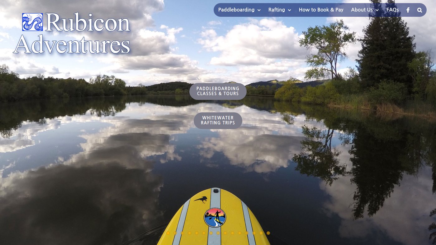 The home page of rubiconadventures.com