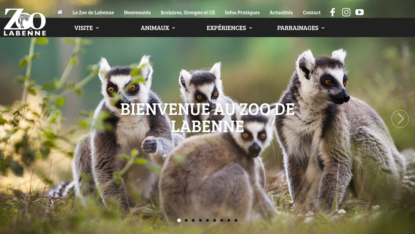 The home page of zoo-labenne.com