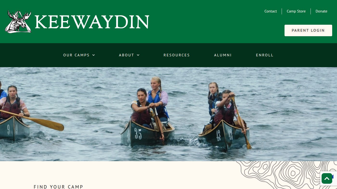 The home page of keewaydin.org