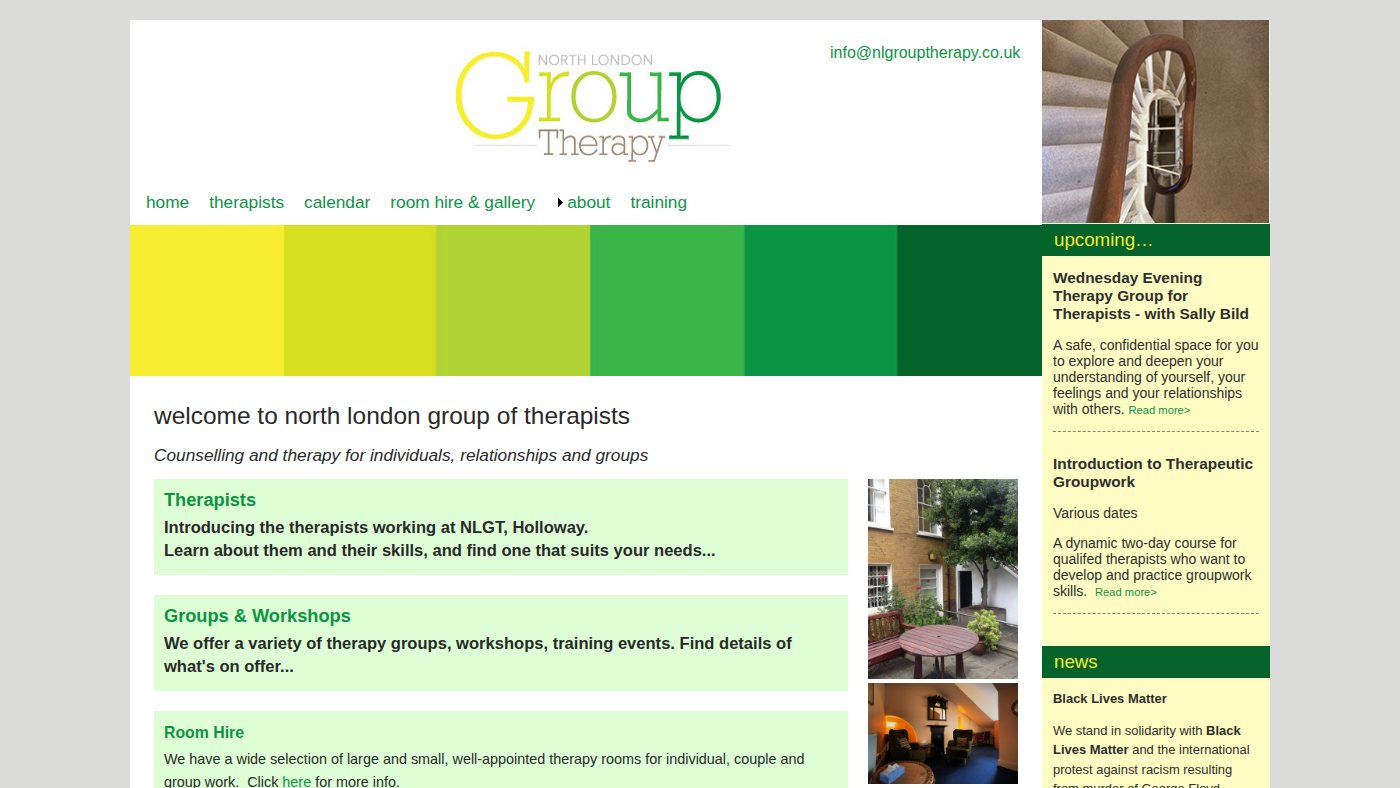The home page of northlondongrouptherapy.co.uk
