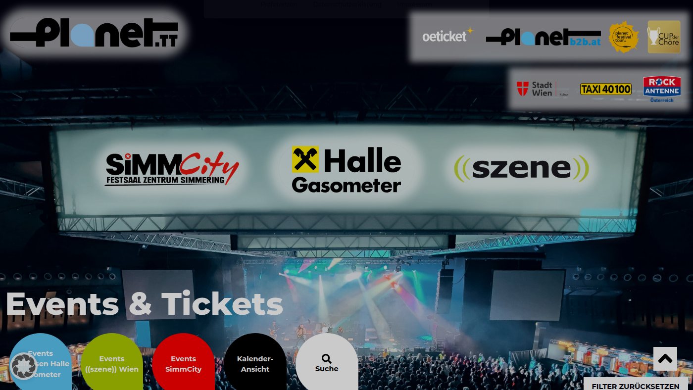 The home page of planet.tt
