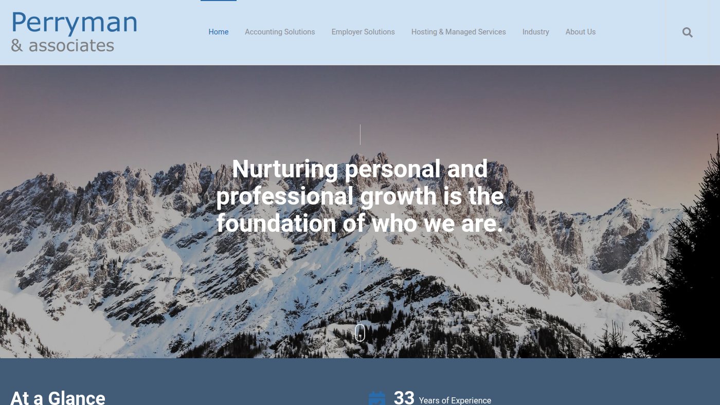 The home page of perryman-sw.com