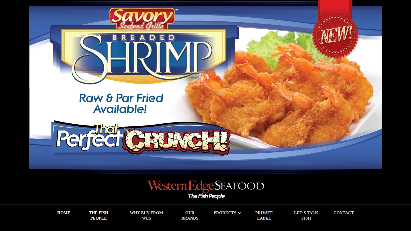 The home page of westernedgeseafood.com
