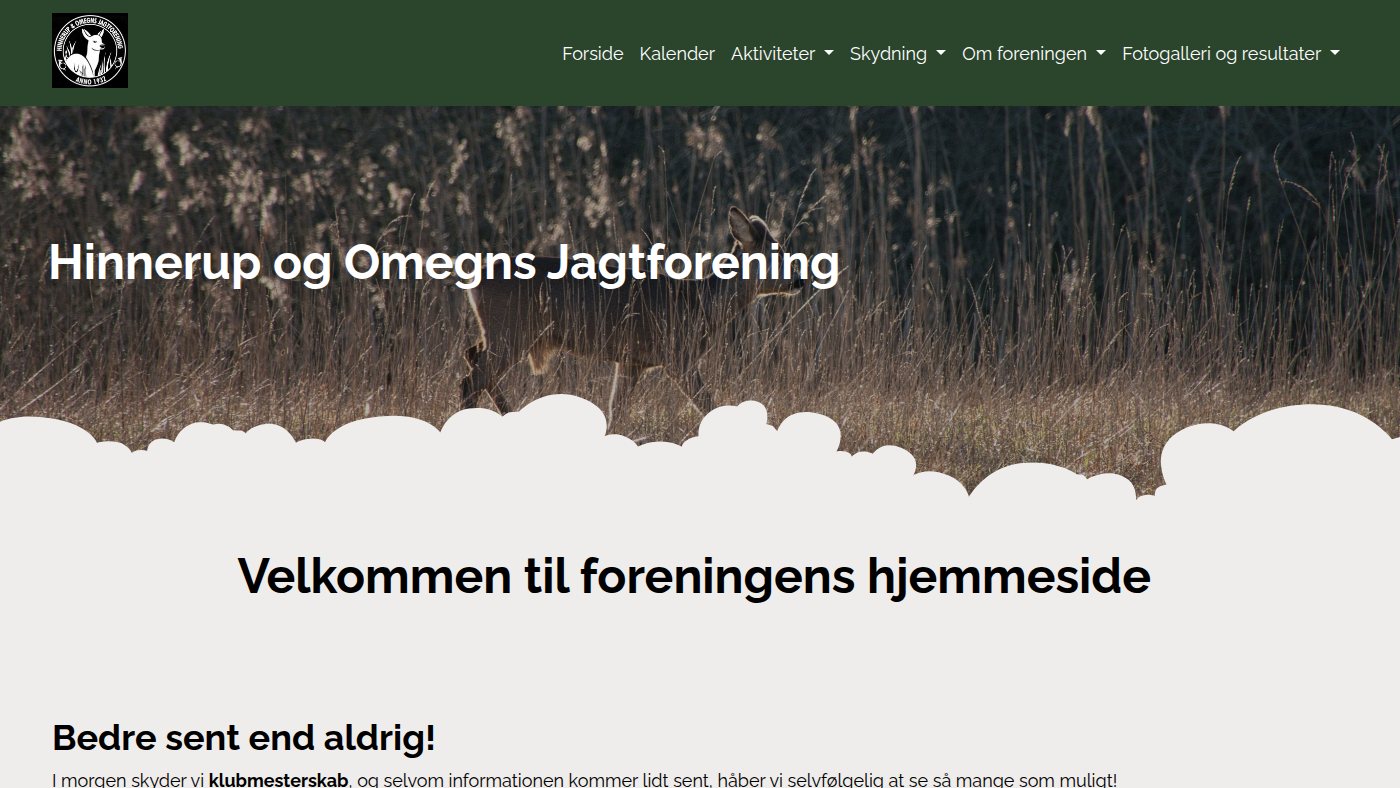 The home page of hinnerup-jagt.dk