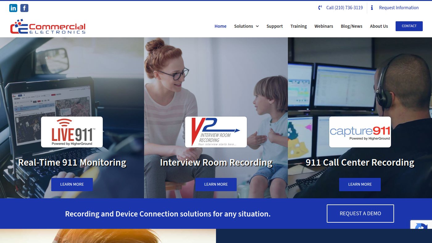 The home page of comelectronics.com