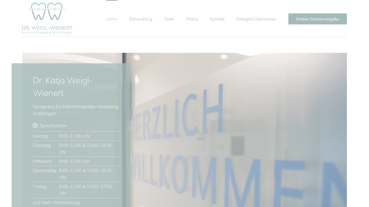 The home page of kfo-wieblingen.de